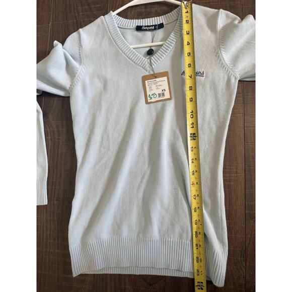 BERGANS OF NORWAY Women Arna Lady Genser Sweater 5453 Blue New With Tags XS - Picture 7 of 7